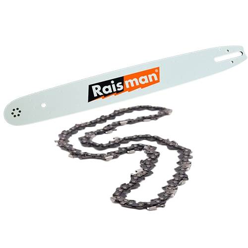20" Raisman Sprocket Nose guide Bar and Chain Combo for Echo, Poulan, 3/8" pitch, .050" Gauge