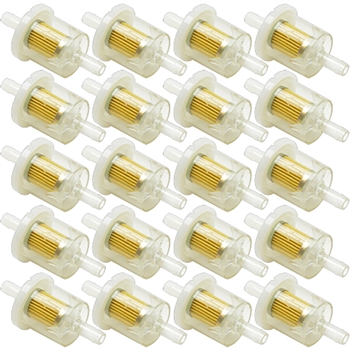 Fuel filter with barbs replaces Briggs 493629 - 20 pack