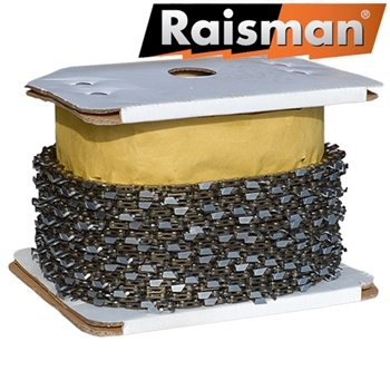 Raisman saw chain 100' (30.5 meters) roll .050", .325", full chisel