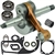 Husqvarna 395 crankshaft with bearings, gaskets and seals