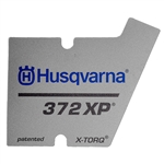 OEM Husqvarna 372 XP X-TORQ Label