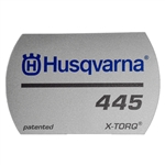 OEM Husqvarna 445 E, 450, 445 II Label