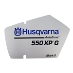 OEM Husqvarna 550 XP G Mark II Starter Cover Decal
