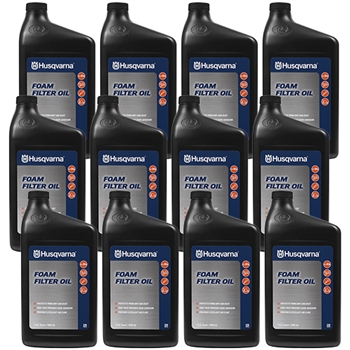 Husqvarna Foam Filter Oil - 1 Qt, 12 Pack