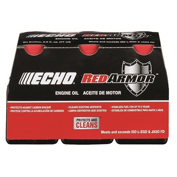 Echo Red Armor High performance 2-stroke engine oil, 6.4 oz (12-Pack)