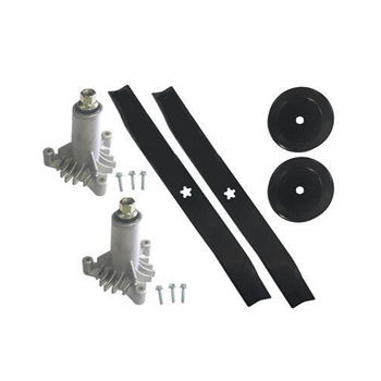 GY20454 Mower Deck Rebuild Kit w/ Deck Wheels Fits 48" Cut Replaces GY20110
