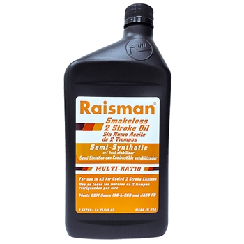 Raisman 2 Stroke Semi Synthetic Oil, No-smoke, 1 Liter JASO FD