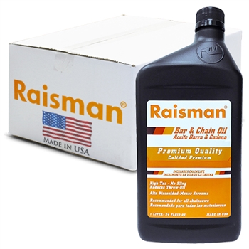 Raisman Premium Bar & Chain Oil SAE 30, 1 Case (12 x 1 liter)
