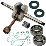 Stihl TS350, TS360, 08 crankshaft with bearings, gaskets and seals