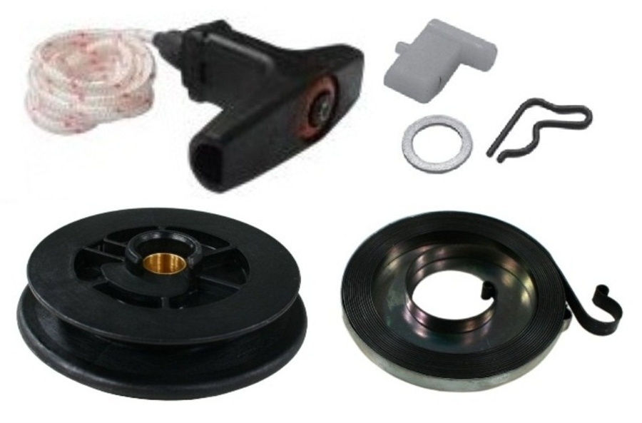 STARTER RECOIL REPAIR KIT TS400 SPRING HANDLE PULLEY & PAWL 