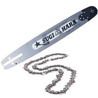 18" Sugihara Light weight Guide Bar and Chain Combo for Stihl large mount, .325", .050"